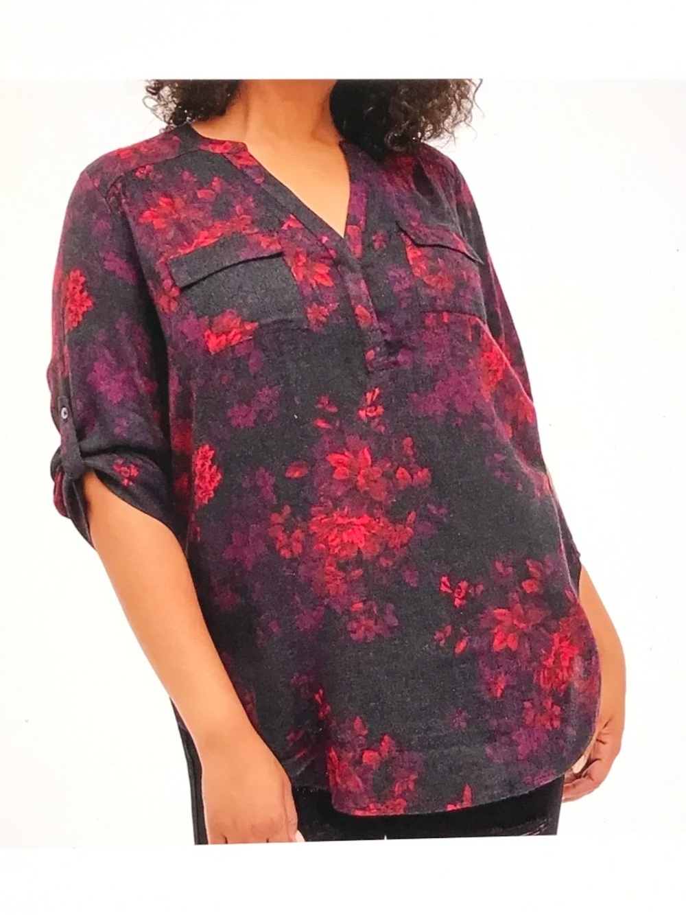 TORRID Harper Floral Blouse Brushed Rayon Women’s Plus Size 1X